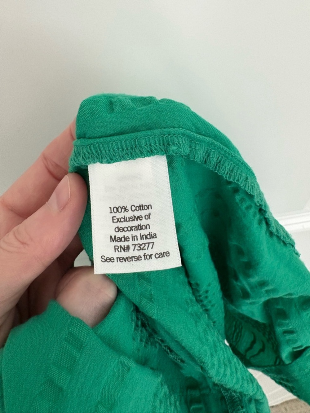 Sonoma 100% Cotton Crinkle Kelly Green Midi Dress XL - Picture 8 of 9